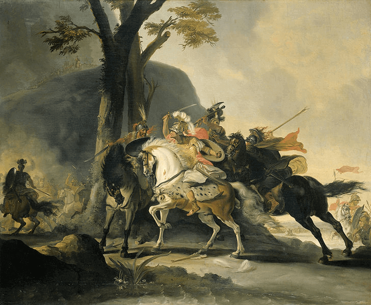 Battle of the Granicus - Alexander in Battle at the Granicus (1737)
