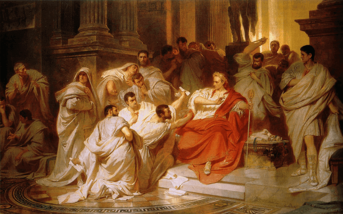 Library of Alexandria - The Murder of Julius Caesar (Karl von Piloty 1865)