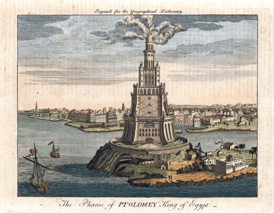 Ptolemaic Structures - Pharos Lighthouse: Ferdinand Knab (1886)
