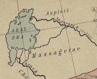 Alexander the Great - Jaxartes: Historical Atlas (1923)